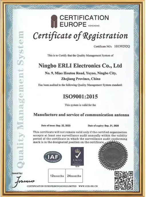 Certificate of Registration